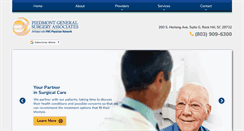Desktop Screenshot of piedmontsurgeryrockhill.com